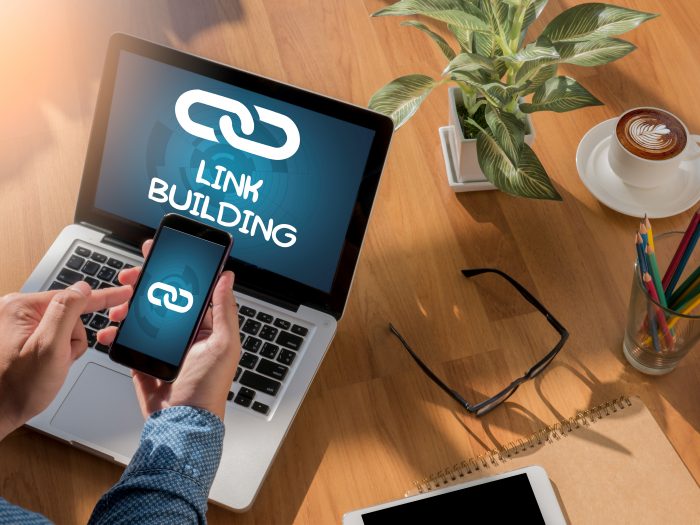SEO Agency Working On Laptop Link Building