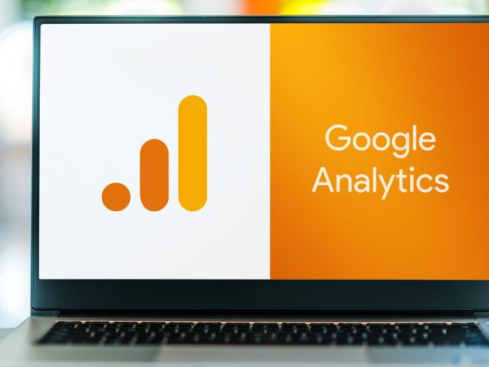 Google Analytics on laptop screen