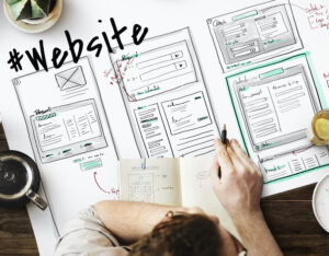 web designers working on Website development layout