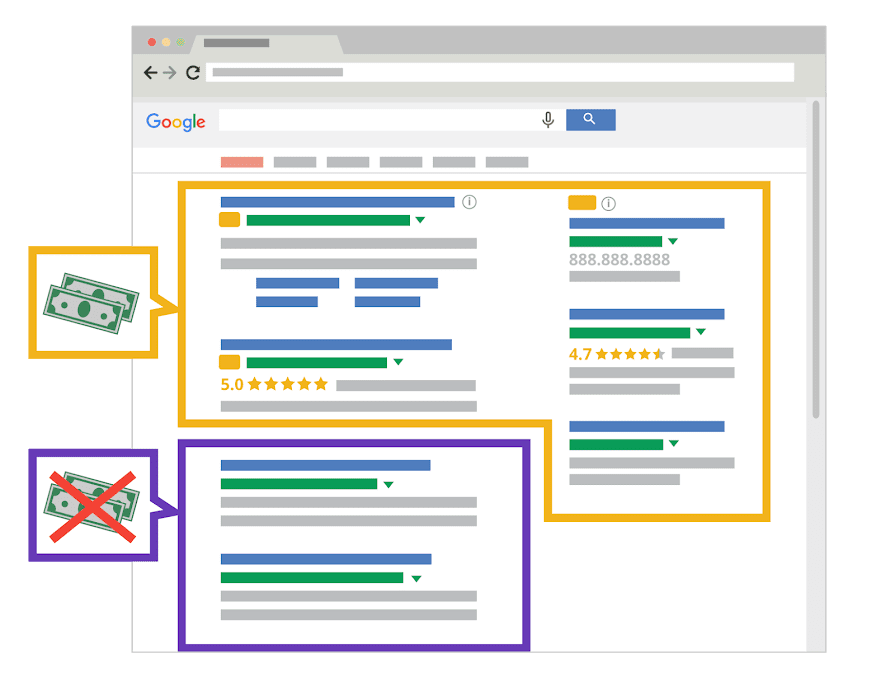 Google Ads vs Organic