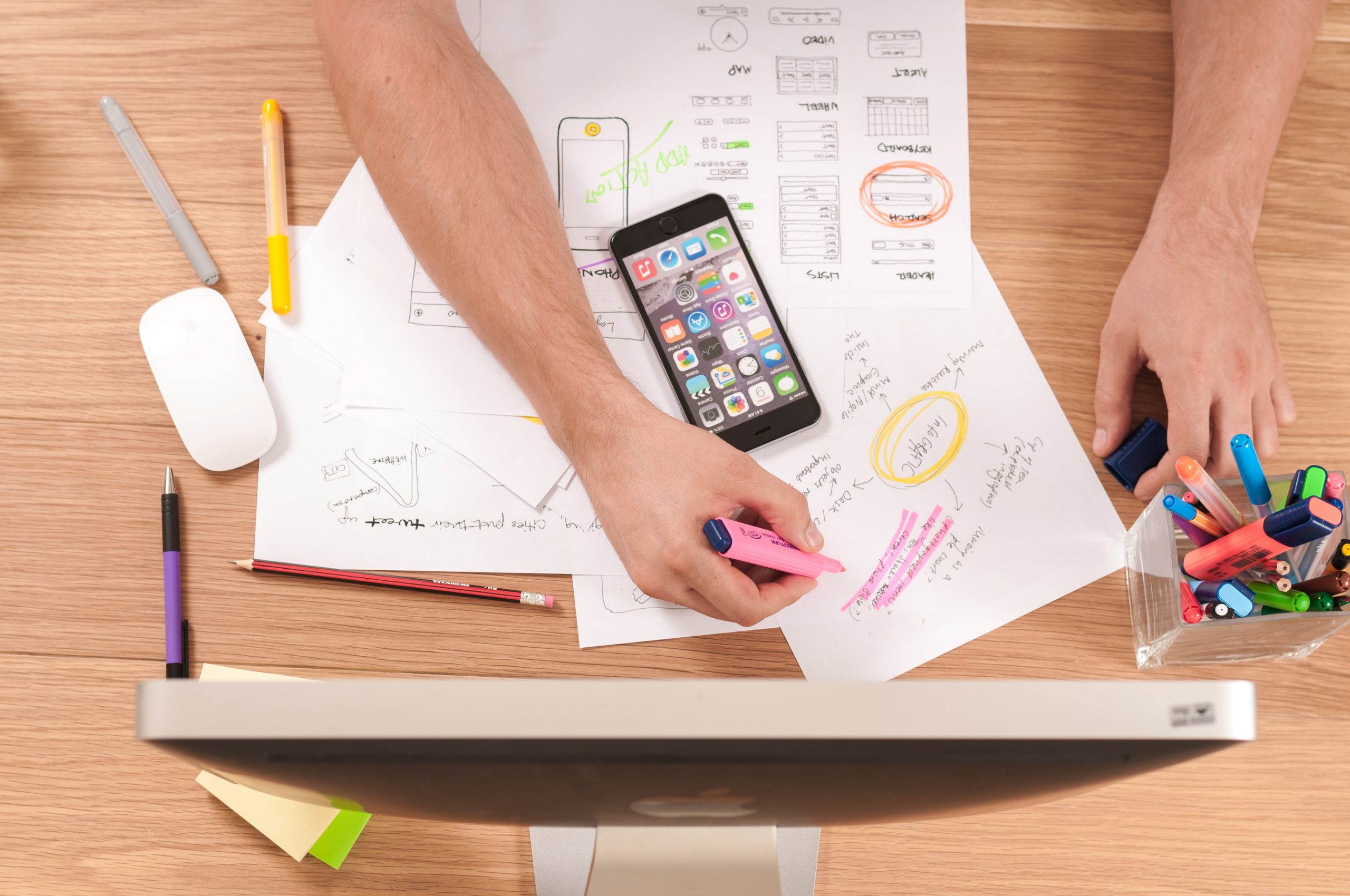 Digital Marketing expert working at desk