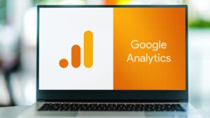 Google Analytics on laptop screen