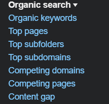 Organic Search Results