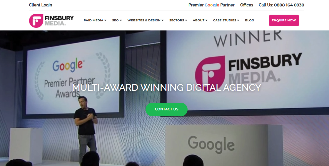 top 3 best UK digital marketing agencies logos and website