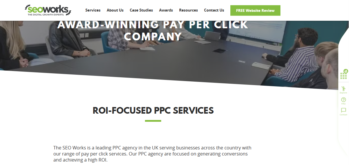 Top 3 best PCC website home pages